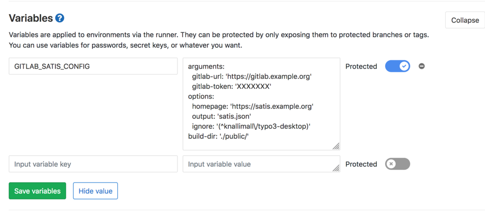 Gitlab Satis Configuration